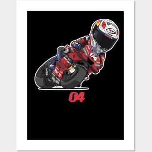 Andrea Dovizioso Toon Posters and Art